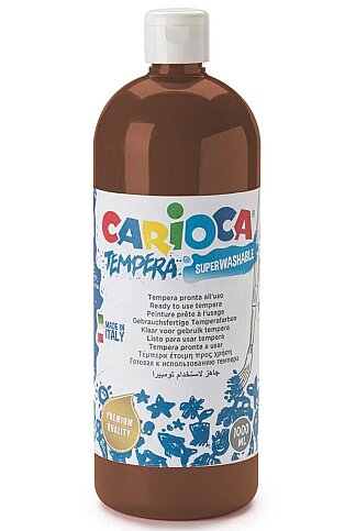 CARİOCA 40430-06 TEMPERA YIKANABİLİR BOYA KAHVE 1000ml - 1