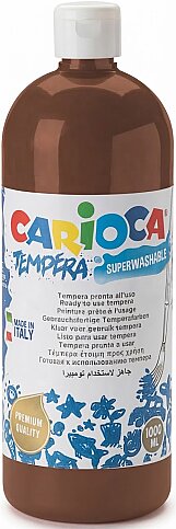 CARİOCA 40430-06 TEMPERA YIKANABİLİR BOYA KAHVE 1000ml - 1