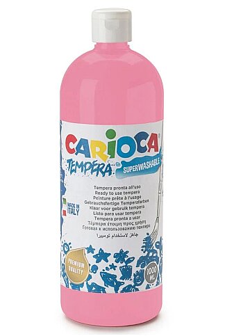 CARİOCA 40430-09 TEMPERA YIKANABİLİR BOYA PEMBE 1000ml - 1