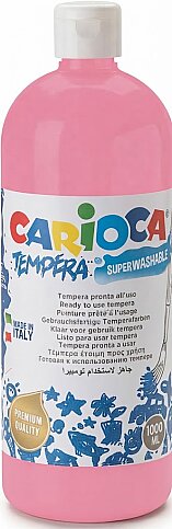 CARİOCA 40430-09 TEMPERA YIKANABİLİR BOYA PEMBE 1000ml - 1
