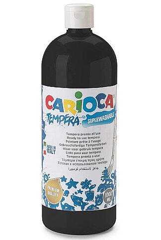 CARİOCA 40430-02 TEMPERA YIKANABİLİR BOYA SİYAH 1000ml - 1