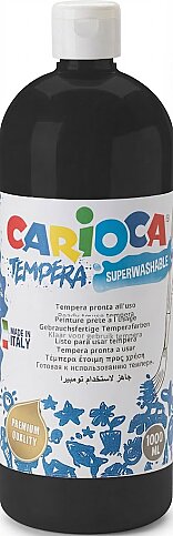 CARİOCA 40430-02 TEMPERA YIKANABİLİR BOYA SİYAH 1000ml - 1