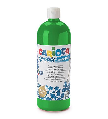 CARİOCA 40430-14 TEMPERA YIKANABİLİR BOYA YEŞİL 1000ml - 1