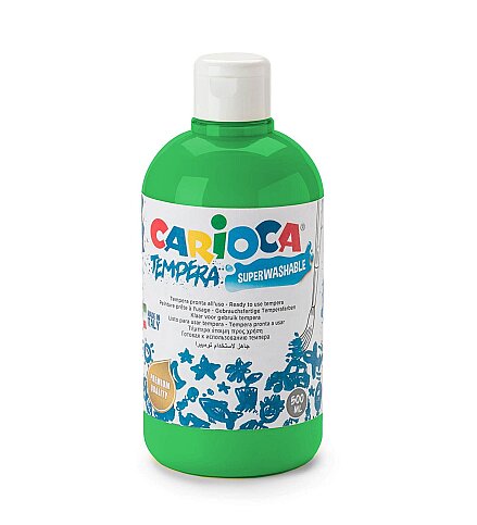 CARİOCA 40427-14 TEMPERA YIKANABİLİR BOYA YEŞİL 500ml - 1