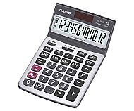 CASİO AX-120 ST MASA ÜSTÜ HESAP MAKİNESİ 12 HANE METAL YÜZEY - CASİO