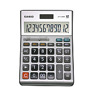 CASİO DF-120 FM MASA ÜSTÜ HESAP MAKİNESİ 12 HANE METAL YÜZEY ORTA BOY (TAX-VERGİ MALİYET HESAPLAMA) - CASİO