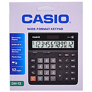 CASİO DH-12 MASA ÜSTÜ HESAP MAKİNESİ 12 HANE SİYAH ORTA BOY - CASİO