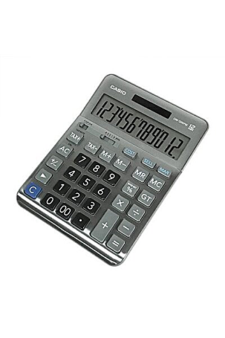 CASİO DM-1400 F MASA ÜSTÜ HESAP MAKİNESİ 14 HANE METAL YÜZEY BÜYÜK BOY (TAX ÇİFT HAFIZA) - 1