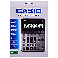 CASİO DS-2 B MASA ÜSTÜ HESAP MAKİNESİ 12 HANE METAL YÜZEY BÜYÜK BOY (TAX) - CASİO