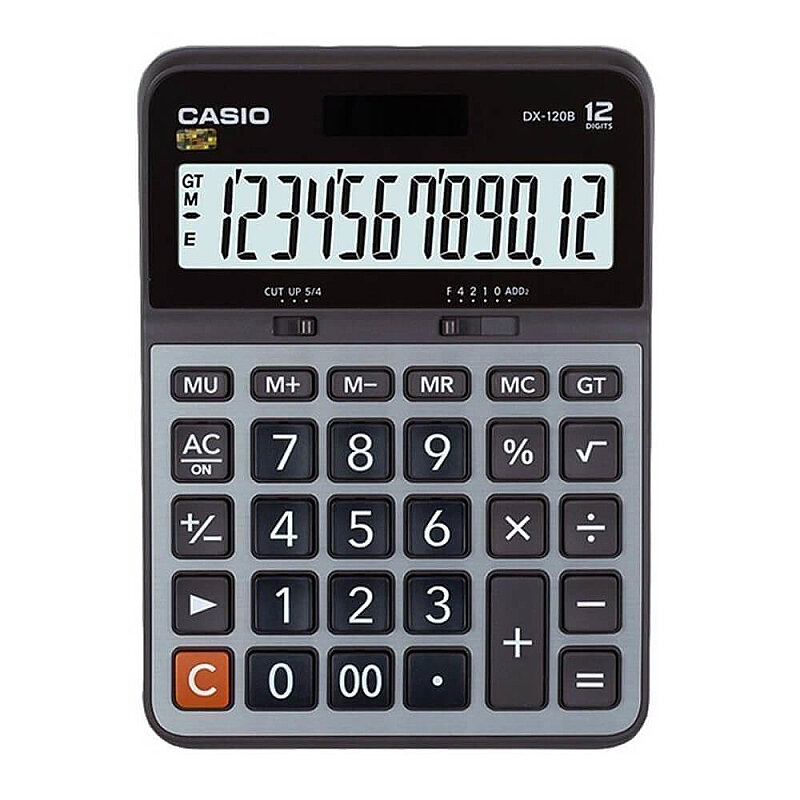 CASİO DX-120 B MASA ÜSTÜ HESAP MAKİNESİ 12 HANE METAL YÜZEY