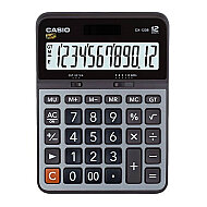 CASİO DX-120 B MASA ÜSTÜ HESAP MAKİNESİ 12 HANE METAL YÜZEY - CASİO