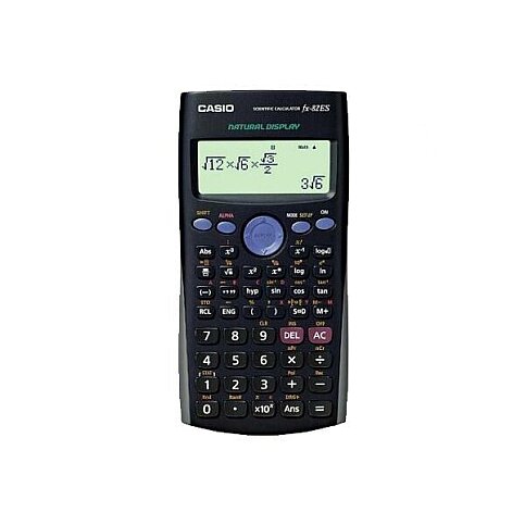 CASİO FX-82 ES PLUS-2 252 BİLİMSEL FONSKİYONLU HESAP MAKİNESİ SİYAH (DOĞAL İŞLEM GİRİŞİ VE ÇIKIŞI) - 1