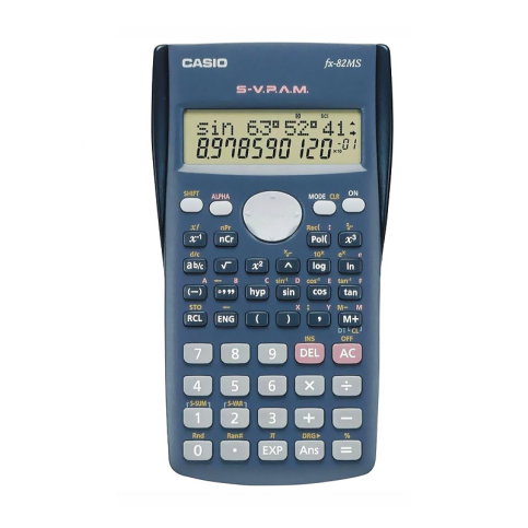 Casio Fx-82 Ms 240 Bilimsel Fonskiyonlu Hesap Makinesi Siyah - 1