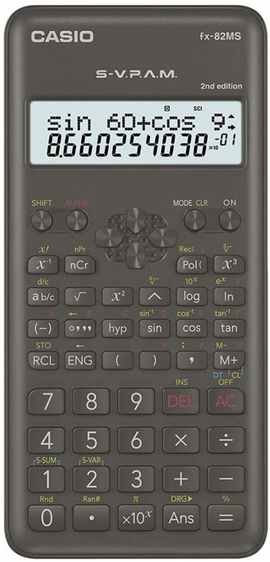 CASİO FX-82 MS-2 240 BİLİMSEL FONSKİYONLU HESAP MAKİNESİ SİYAH