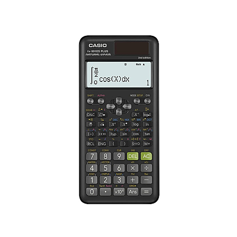 CASİO FX-991 ES PLUS-2 552 BİLİMSEL FONSKİYONLU HESAP MAKİNESİ SİYAH (İNTERGRAL KOMPLEKS MATRİX DİFERANSİYEL VEKTÖR) - 1