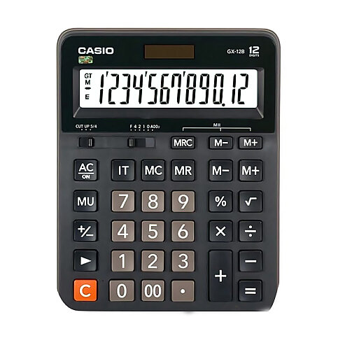 Casio Gx-12 B Masa Üstü Hesap Makinesi 12 Hane Siyah - 3