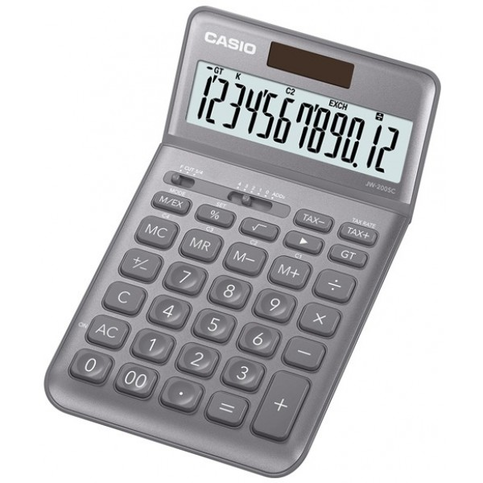 Casio Jw-200 Sc Masa Üstü Hesap Makinesi 12 Hane Gri Orta Boy - 1