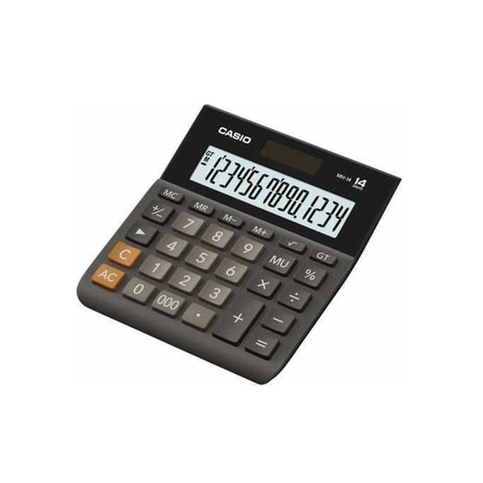 Casio Mh-14 Masa Üstü Hesap Makinesi 14 Hane Siyah Küçük Boy - 1
