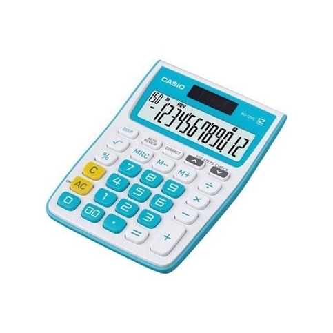 Casio Mj-12Vcb Masa Üstü Hesap Makinesi 12 Hane Mavi - 2