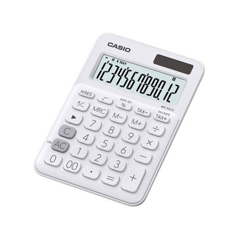 Casio Ms-20 Uc Masa Üstü Hesap Makinesi 12 Hane Beyaz (Tax) - 1