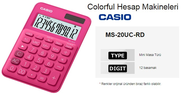 Casio Ms-20 Uc Masa Üstü Hesap Makinesi 12 Hane Fuşya (Tax) - 2