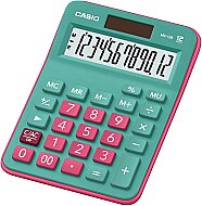 CASİO MX-12 B-GNRD MASA ÜSTÜ HESAP MAKİNESİ 12 HANE FUŞYA-YEŞİL - CASİO