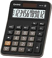 CASİO MX-12 B MASA ÜSTÜ HESAP MAKİNESİ 12 HANE SİYAH - CASİO