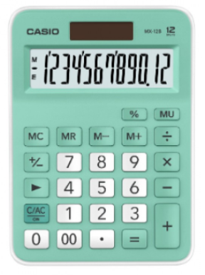 Casio Mx-12 B Masa Üstü Hesap Makinesi 12 Hane Yeşil - 1