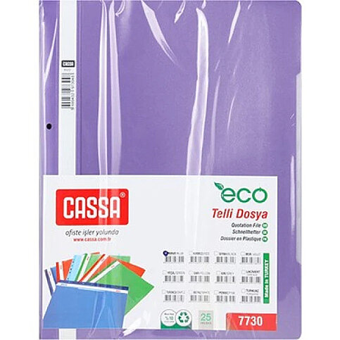 CASSA 7730 ECO TELLİ DOSYA MOR 50Lİ - 1