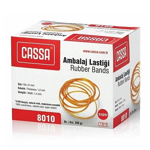 CASSA 8010 MİDİ AMBALAJ LASTİĞİ 200gr KUTU - 1