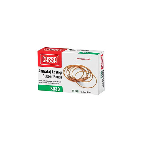 CASSA 8030 EKONOMİK MİDİ AMBALAJ LASTİĞİ 50gr KUTU - 1