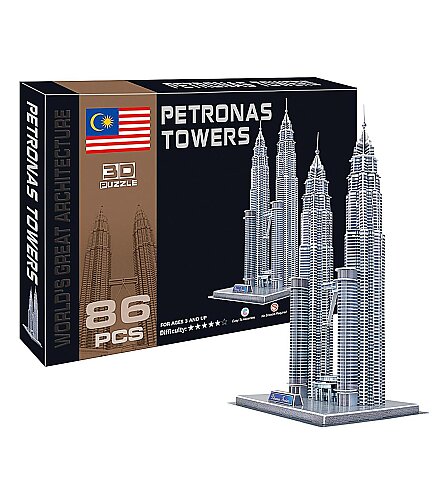 CC SEM0104A 3D PUZZLE PETRONAS TOWERS 86 PARÇA - 1