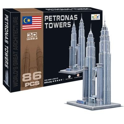 Cc Sem0104A 3D Puzzle Petronas Towers 86 Parça - 1