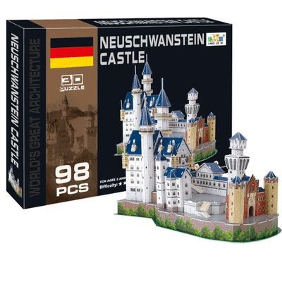 Cc Sem0109A 3D Puzzle Neuschwanstein Castle 98 Parça - 1
