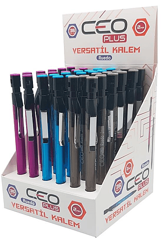 Ceo Plus Ruedo Kalemtraşlı Versatil Kalem 2.0 Karışık Renk (Ceo-Vr0018) - 1
