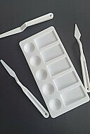 CEOART PLASTİK SPATULA 3LÜ+PALET SETİ (CEO-SN0015) - CEOART