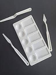 CEOART PLASTİK SPATULA 3LÜ+PALET SETİ (CEO-SN0015) - 1