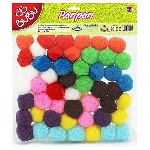 CEREN BUBU 00110 KARMA PONPON 30mm 50Lİ - 1