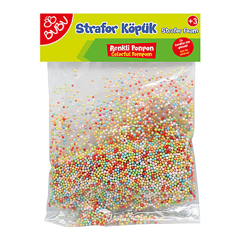 CEREN BUBU KP0036 STRAFOR KÖPÜK RENKLİ PONPON - 1