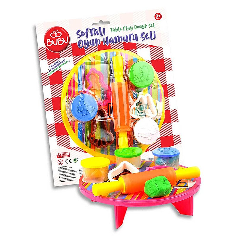 CEREN BUBU OH0002 SOFRALI OYUN HAMURU SETİ 3 RENKx15gr
