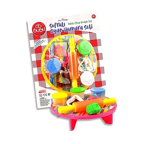 CEREN BUBU OH0002 SOFRALI OYUN HAMURU SETİ 3 RENKx15gr - 1