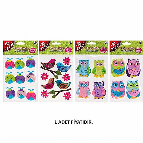 CEREN BUBU STS008 (STS0023) 3D STİCKERS BÜYÜK - 1