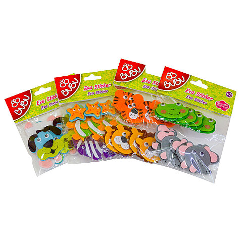 CEREN BUBU STS020 (STS008-STS0025) 3D KEÇE STİCKER OYNAR GÖZ HAYVAN - 1