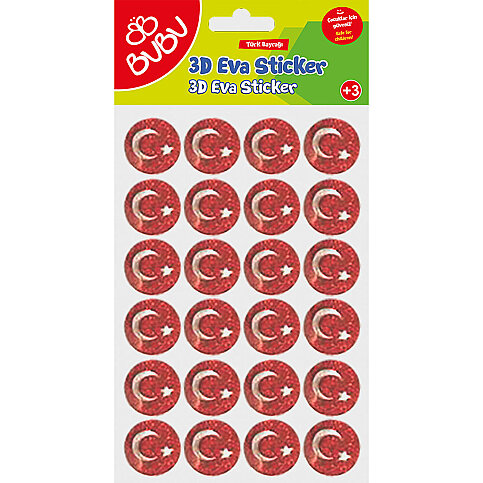 CEREN BUBU STS047 EVA STİCKERS SİMLİ AY VE YILDIZ - 1