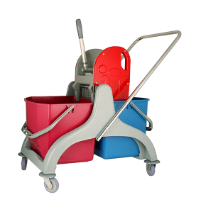 Ceyhan Çift Kovalı Metalik Pres Temizlik Araba Seti (Cyp-802) - 1