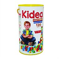 CHİVA KİD-1004 AHŞAP RENKLİ BLOK 100 PARÇA - CHİVA