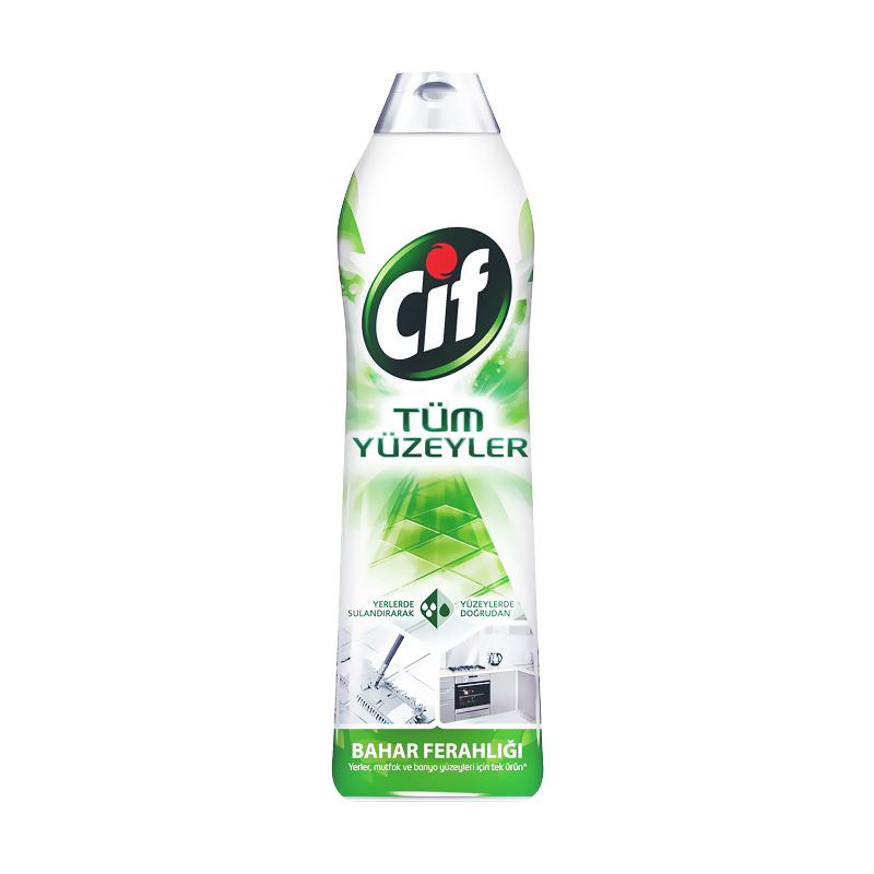 CİF TÜM YÜZEYLER JEL TEMİZLEYİCİ BAHAR FERAHLIĞI 750ml (21166554)