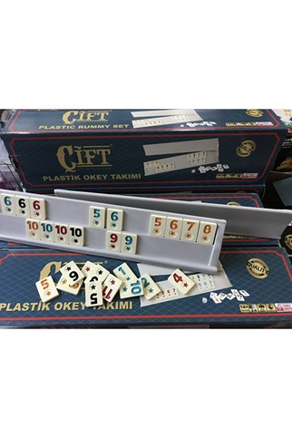 Çift 048 Plastik Okey Takımı - 1
