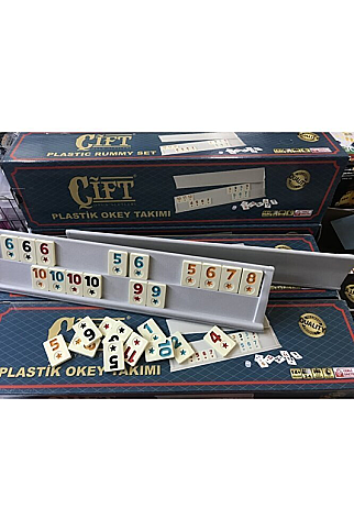 ÇİFT 048 PLASTİK OKEY TAKIMI - 1