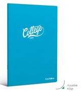 Çınar College Plastik Kapak Defter A4 Kareli 80 Yaprak (76005) - 1